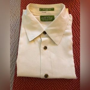 ORVIS - HEMP 55% Tensel-Lyocell 45% -SHORT SLEEVE SHIRT. XXL